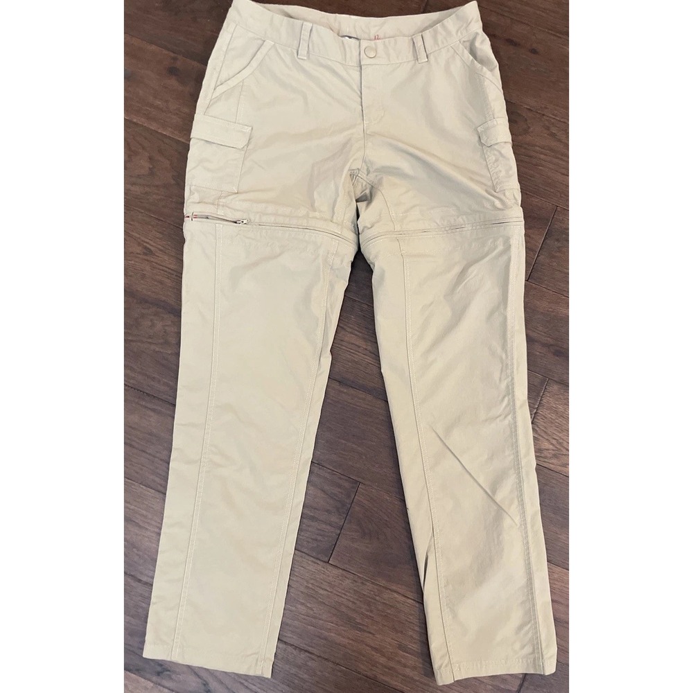 The North Face Women's Khaki Convertible Zip-Off Hiking Pants Size 8‎